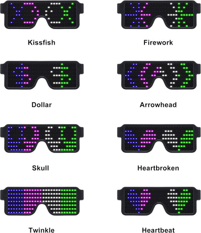 Rechargeable LED Glasses Light Up The Festival