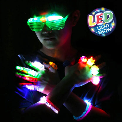 150 Pack - LED Light Up Party Favors Glow in the Dark  