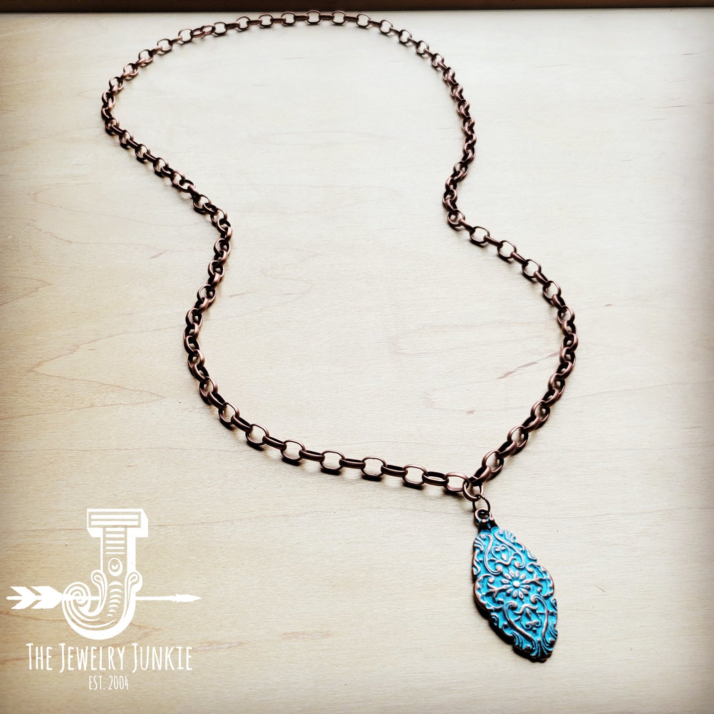 Antique Layering Necklace w/ Burnished Filigree Pendant 258t