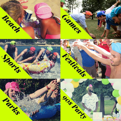 Retro 80S/90S Fanny Pack Hat with Hidden Zipper Pocket | Adjustable Festival & Rave Cap for Men & Women