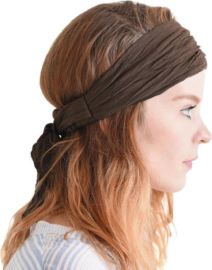 Womens Pirate Headband Headwrap - Turban Head Scarf Accessories Mens Hair Band