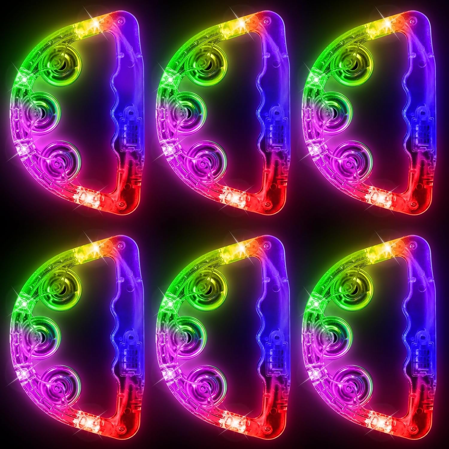 Handheld LED Tambourine, Light up Toy 