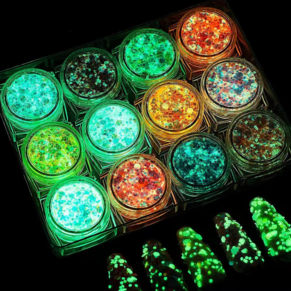 Glow in the Dark Face and Body Glitter Gel