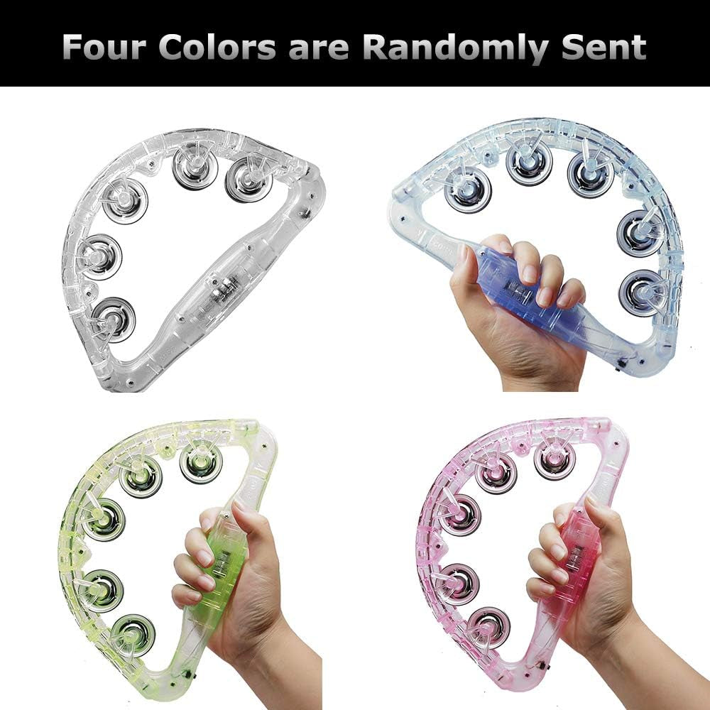 Handheld LED Tambourine, Light up Toy 