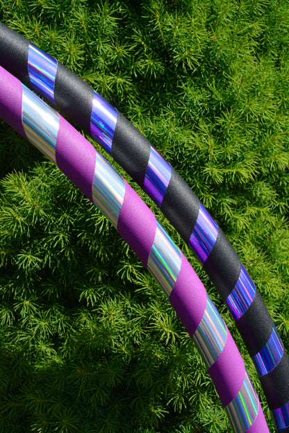 Beginner & Weighted Taped Hula Hoops | Mirror, Holographic, & Gaffer Grip Tape