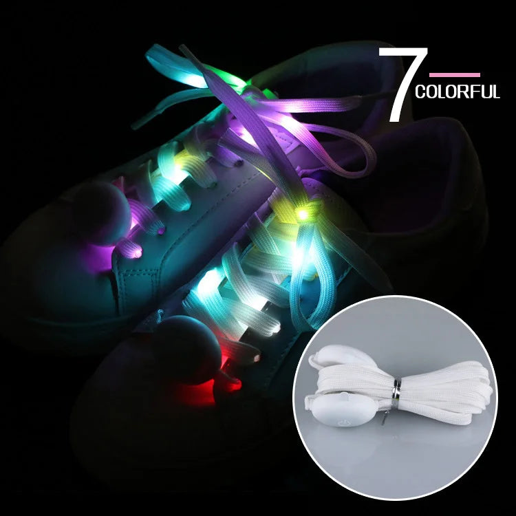 1 Pair LED Shoelaces Luminous - Light Up Colors