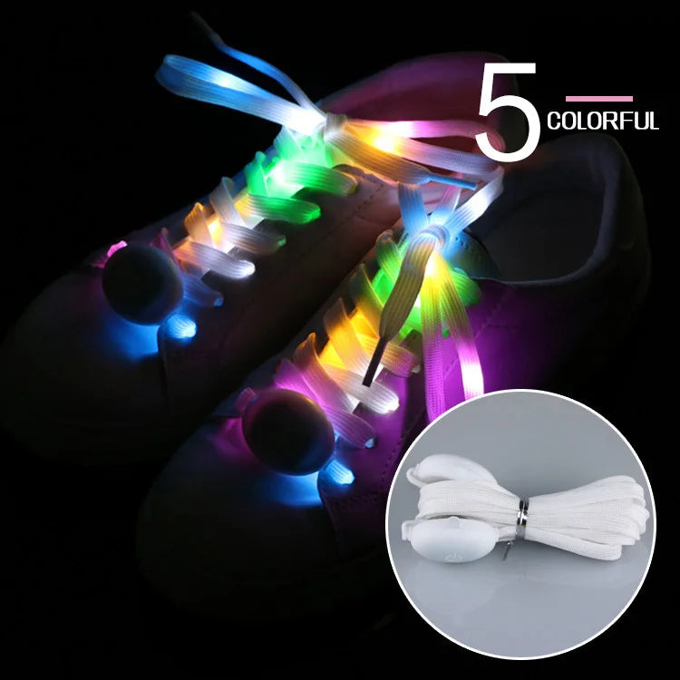 1 Pair LED Shoelaces Luminous - Light Up Colors