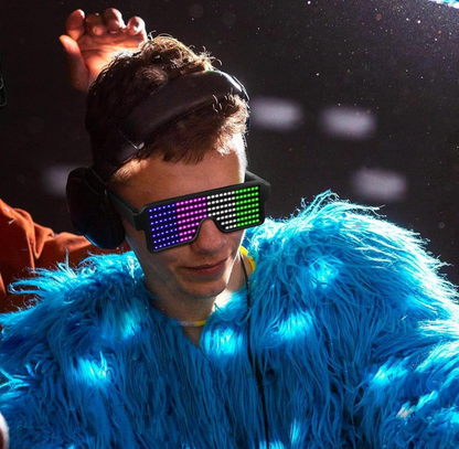 Rechargeable LED Glasses Light Up The Festival