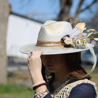 Wood Beaded Stretch Bracelet 800o