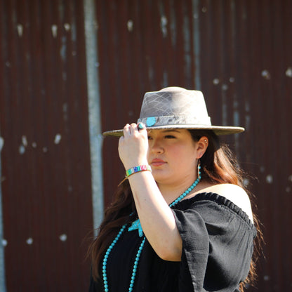 Woven Multi-Colored Regalite Beaded Bracelet 809y