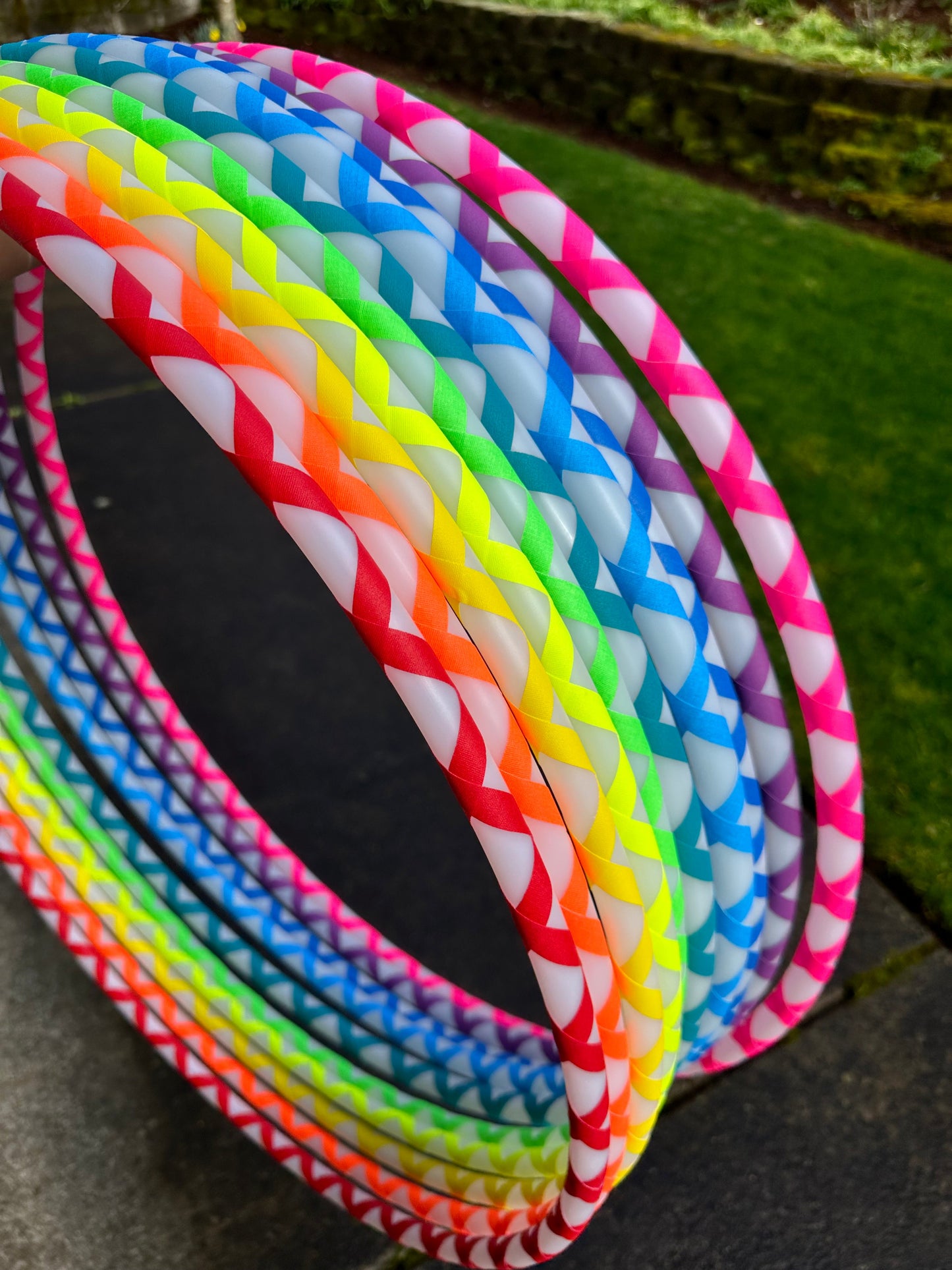 HDPE & Polypro Beginner Hula Hoops with Colored Gaffer Tape - Best Seller