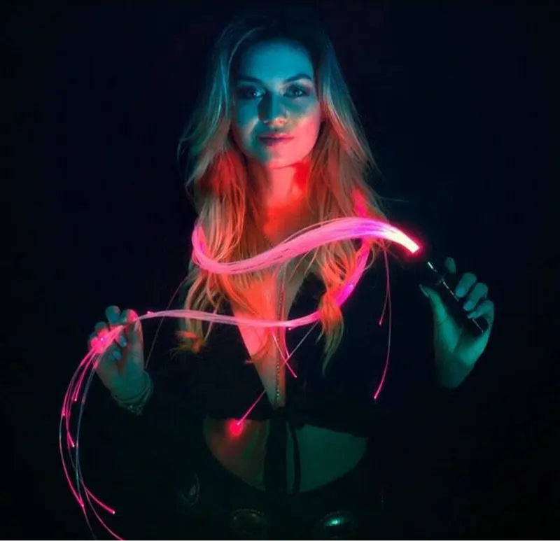 Rechargeable LED Fiber Optic Dance Party Tassel
