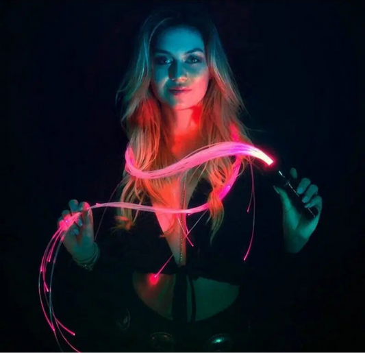 Rechargeable LED Fiber Optic Dance Party Tassel