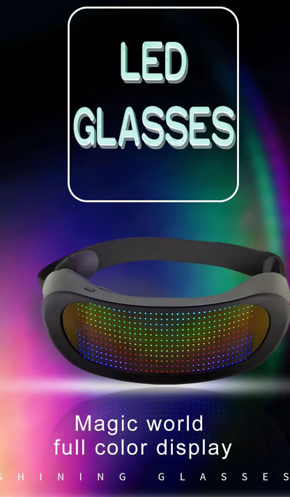 Shining Full-Color LED Glasses Bluetooth App Control Programmable and Dynamic