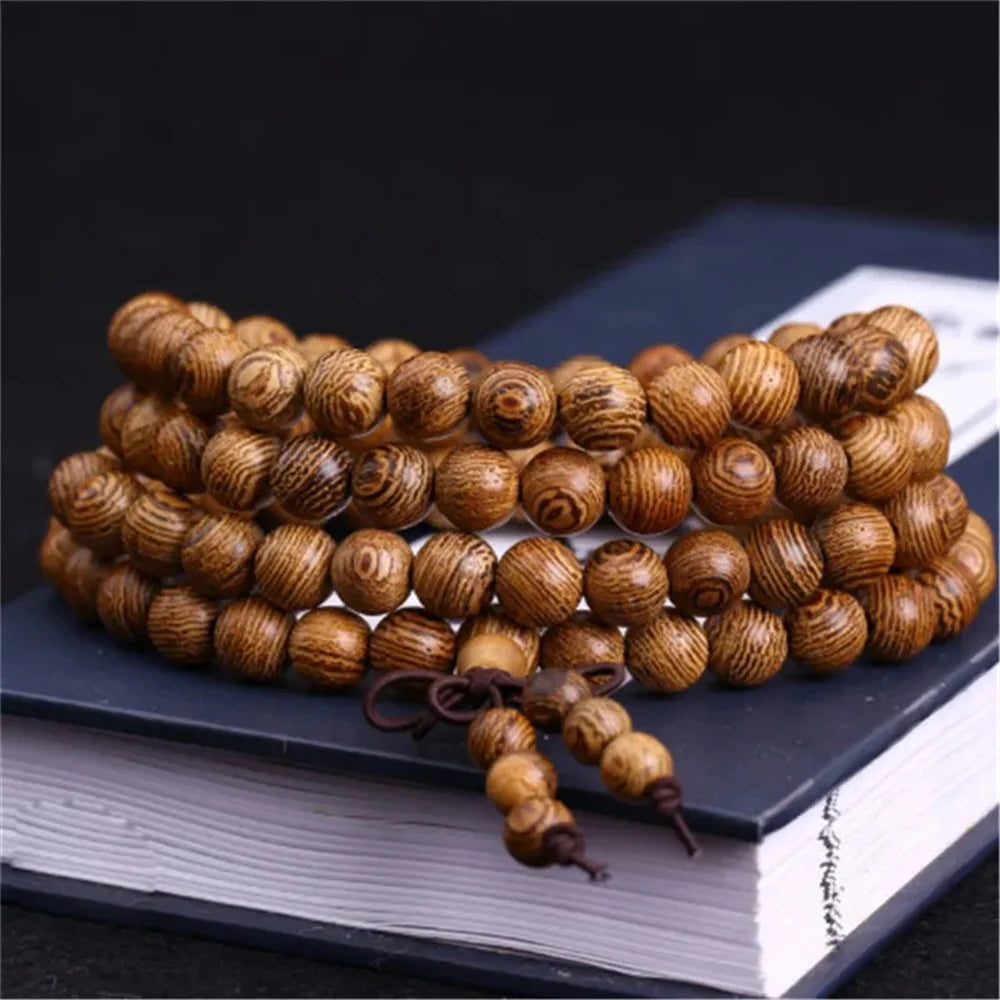 Natural Sandalwood Bracelet - Buddhist Meditation 