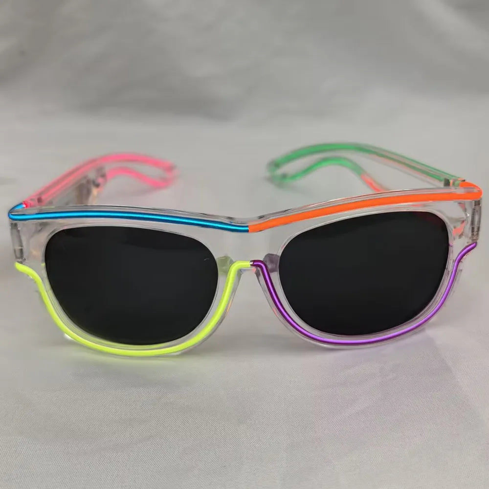 Wireless LED Light Up Luminous Sunglasses - Rechargeable