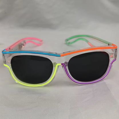 Wireless LED Light Up Luminous Sunglasses - Rechargeable