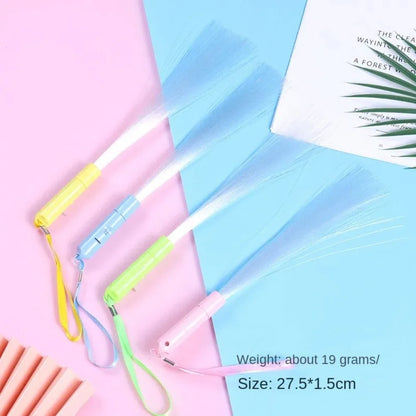 LED Fiber Optic Wands, 4 Pack