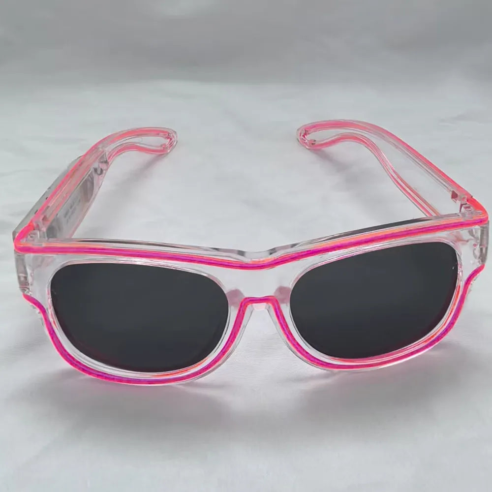 Wireless LED Light Up Luminous Sunglasses - Rechargeable