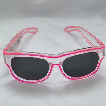 Wireless LED Light Up Luminous Sunglasses - Rechargeable