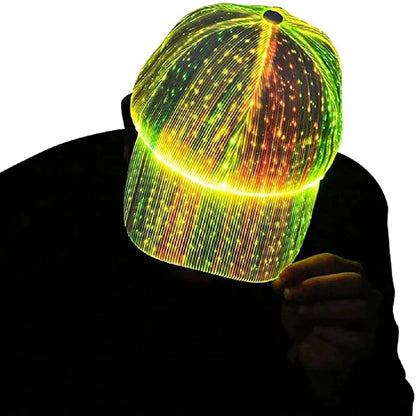 LED Night Cool Light-Emitting Fiber Optic Party Hats