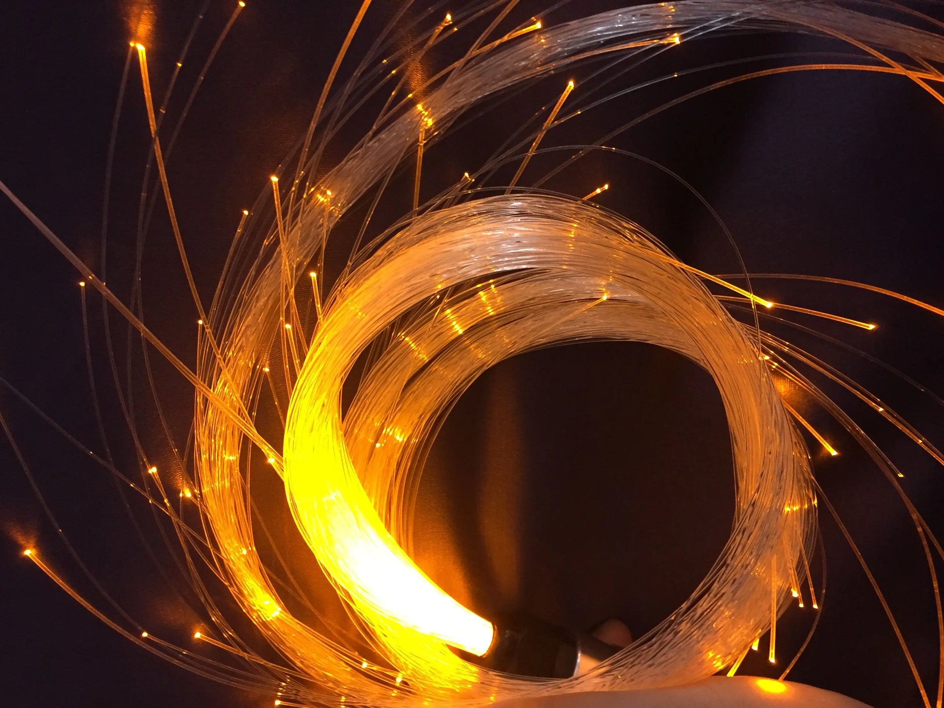 LED Fiber Optic Whip Rechargeable Fiber Optical Pixel Light-Up Whip Light Flow Toy F/Dance Party Lighting Show Rave EDM Music