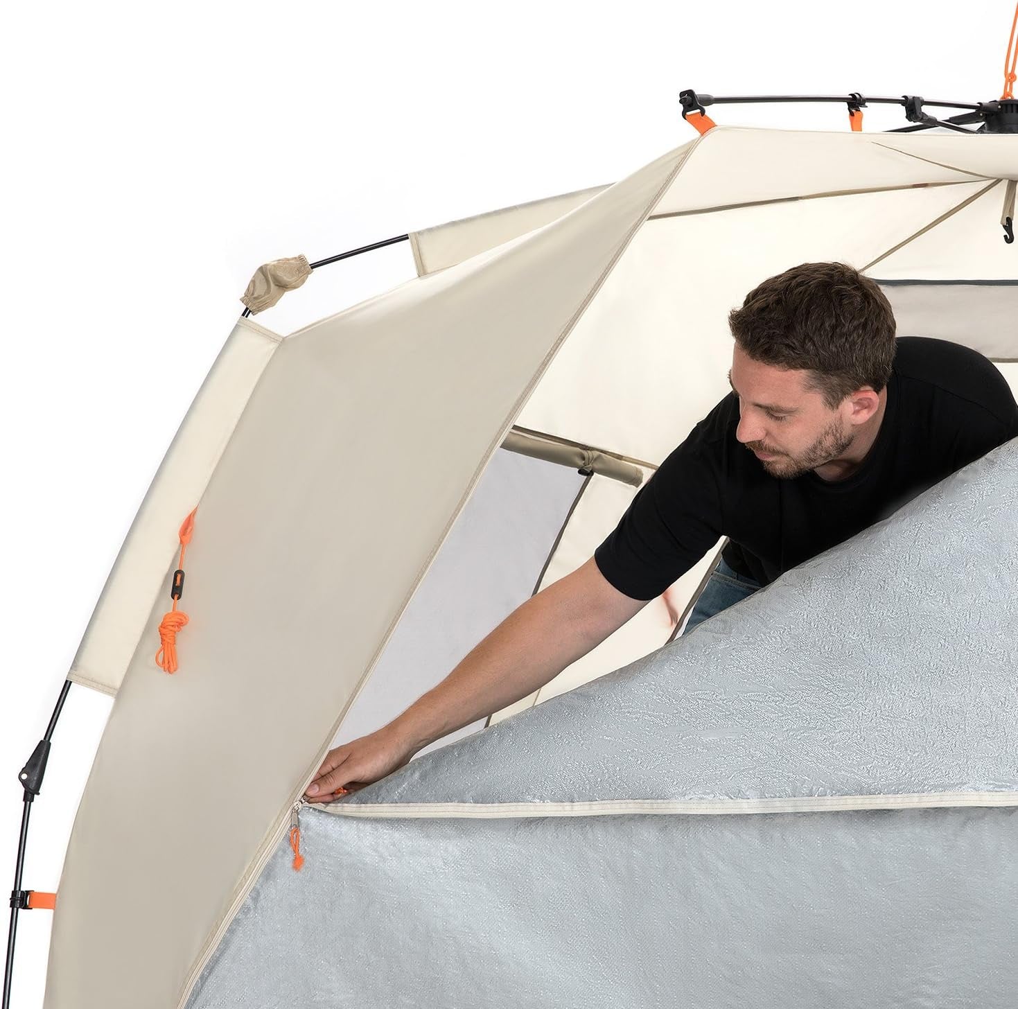 Instant Shader Deluxe XL Sun Shelter - Extended Zippered Porch Included