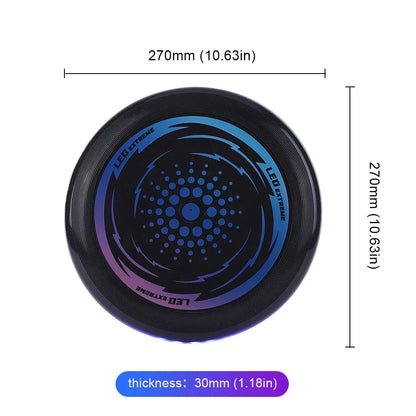 LED Light up Flying Disc Rechargeable Flying Disc Ultimate Brightness Glowing Disc Golf 49 Leds Flying Disc for Outdoor Sports