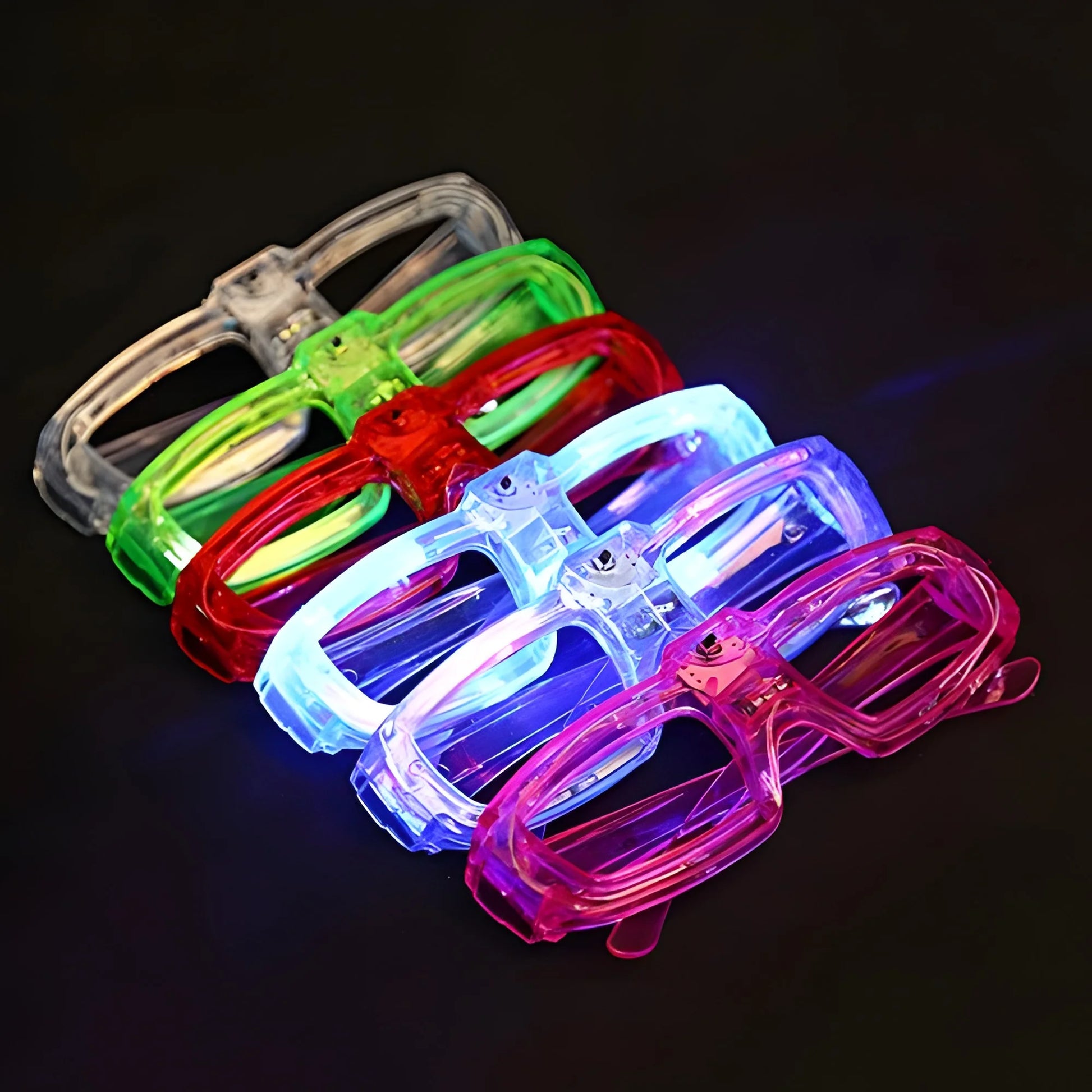 Frame LED Light Up Flashing Glasses, 12 Pack