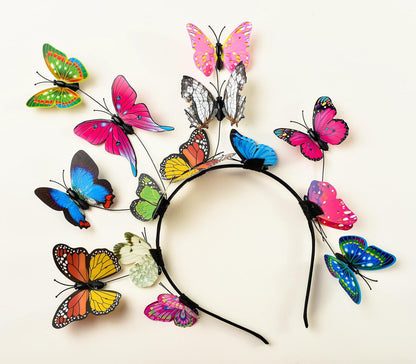 Butterfly Fascinator Hats Women Monarch Tea Party Headband Alice in Wonderland Hat Kentucky Derby Halloween Costume