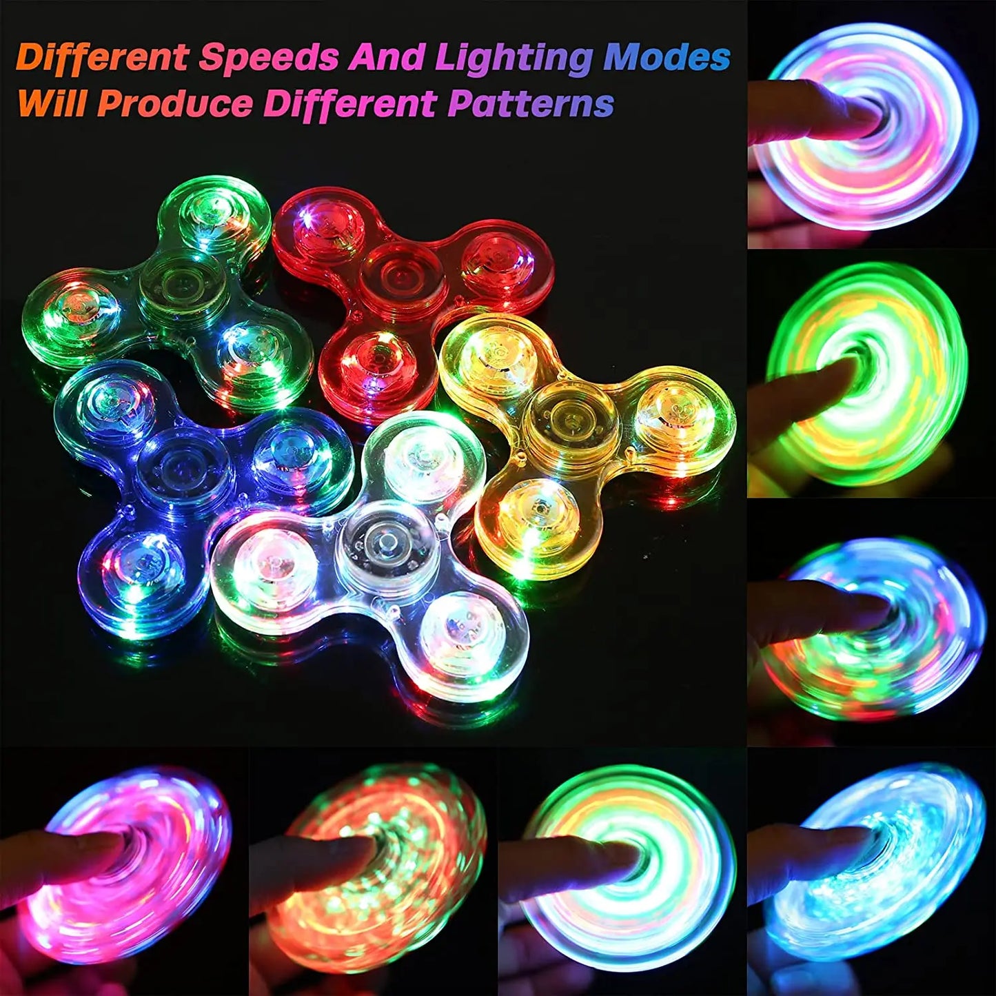 Light Up Fidget Spinner Luminous Hand Spinner 