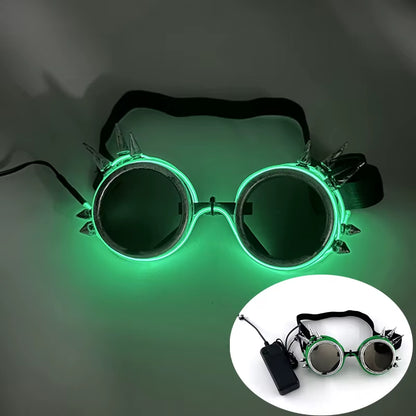 1PC Light up LED Glasses Glow Sunglasses EL Wire Neon Glasses Glow in the Dark Party Supplies Neon Party Favors for Kids Adults