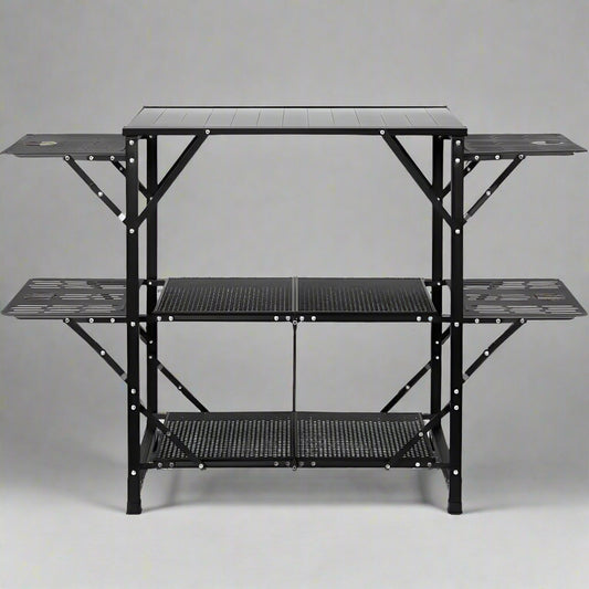 Camping Kitchen Table, 1-Piece Folding Portable Cook Station with a Carrying Bag