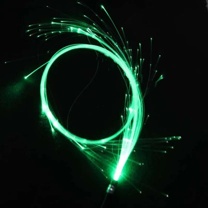 LED Fiber Optic Whip Rechargeable Fiber Optical Pixel Light-Up Whip Light Flow Toy F/Dance Party Lighting Show Rave EDM Music