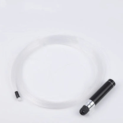LED Fiber Optic Whip Rechargeable Fiber Optical Pixel Light-Up Whip Light Flow Toy F/Dance Party Lighting Show Rave EDM Music