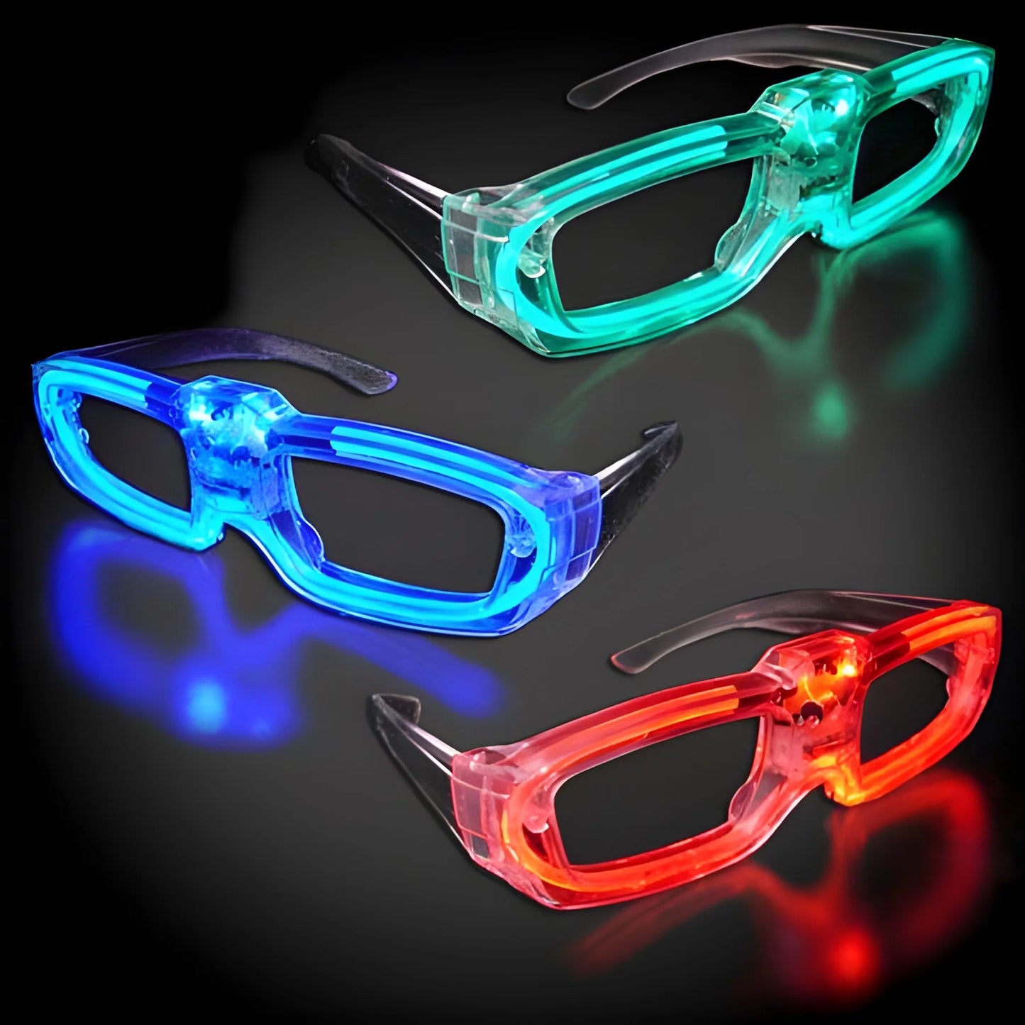 Frame LED Light Up Flashing Glasses, 12 Pack
