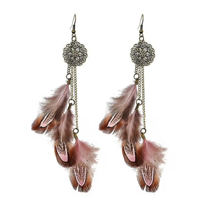 Bohemian Feather Earrings 