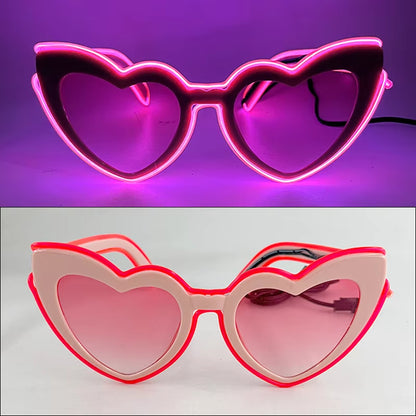 1PC Light up LED Glasses Glow Sunglasses EL Wire Neon Glasses Glow in the Dark Party Supplies Neon Party Favors for Kids Adults