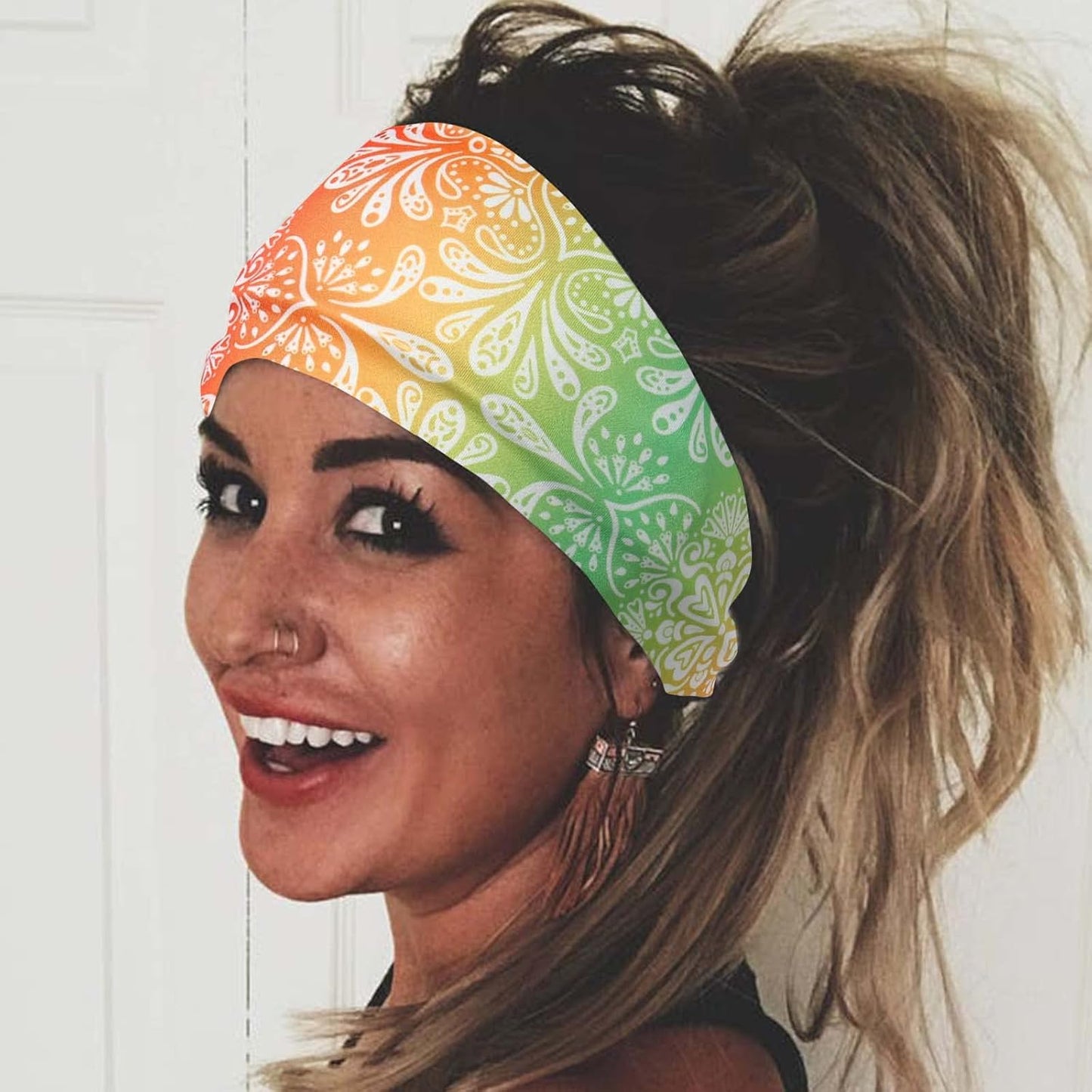 Boho and Tie Dye  Wraps Headbands, 3Pcs