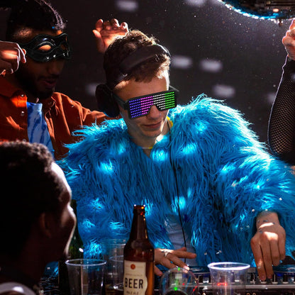 Rechargeable LED Glasses Light Up The Festival