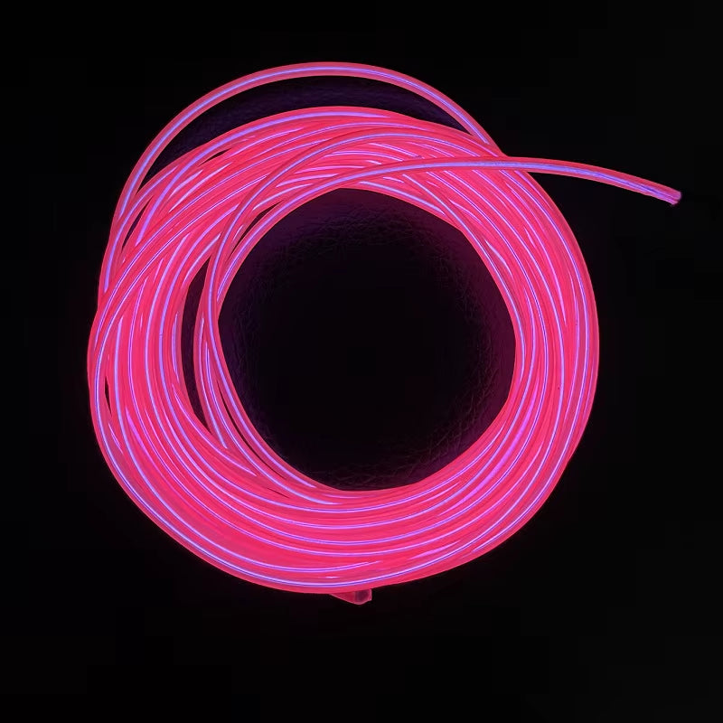1M 3M 5M Glow EL Wire Neon Cable for Christmas Dance Party DIY Costumes Multicolor Illuminated Light AA Battery Lamp LED Strip