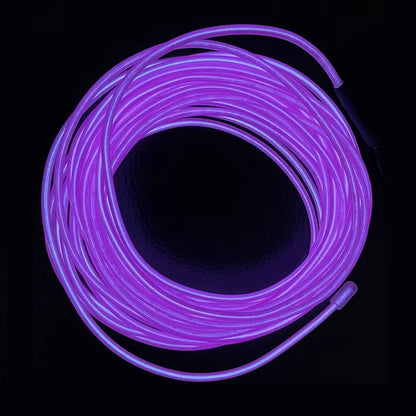 1M 3M 5M Glow EL Wire Neon Cable for Christmas Dance Party DIY Costumes Multicolor Illuminated Light AA Battery Lamp LED Strip