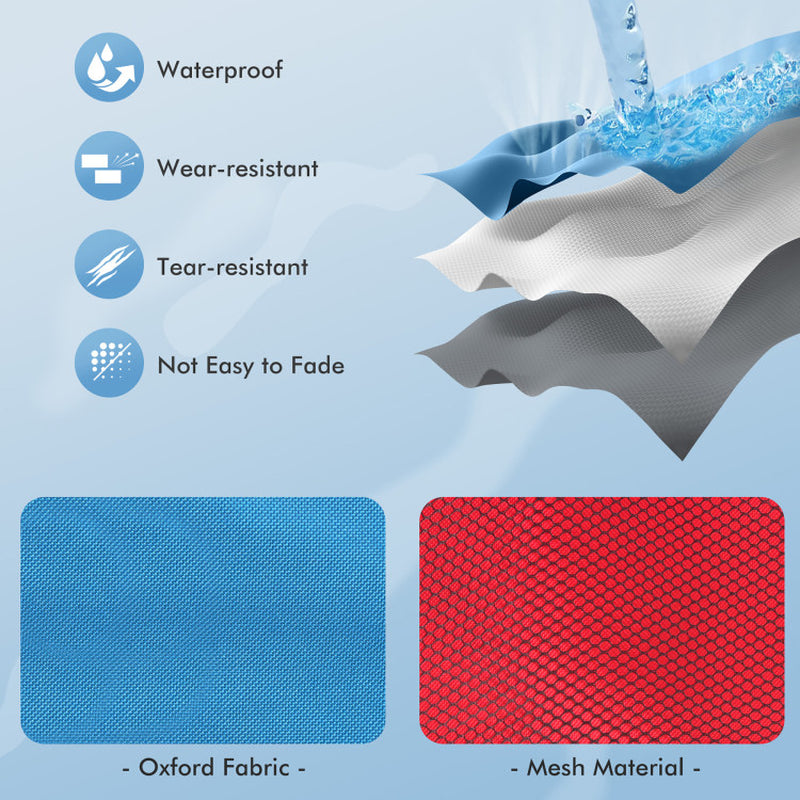 2 Folding Camping Storage Bin Tables