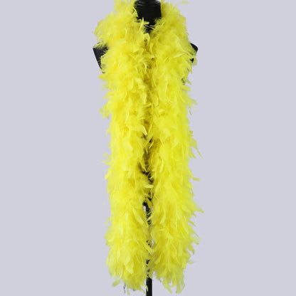 40G 60G 90G Red Turkey Feathers Boa 2Yards Fluffy Chandelle Plumes Shawl Scarf for Carnival Party Dress Clothes Decoration Craft