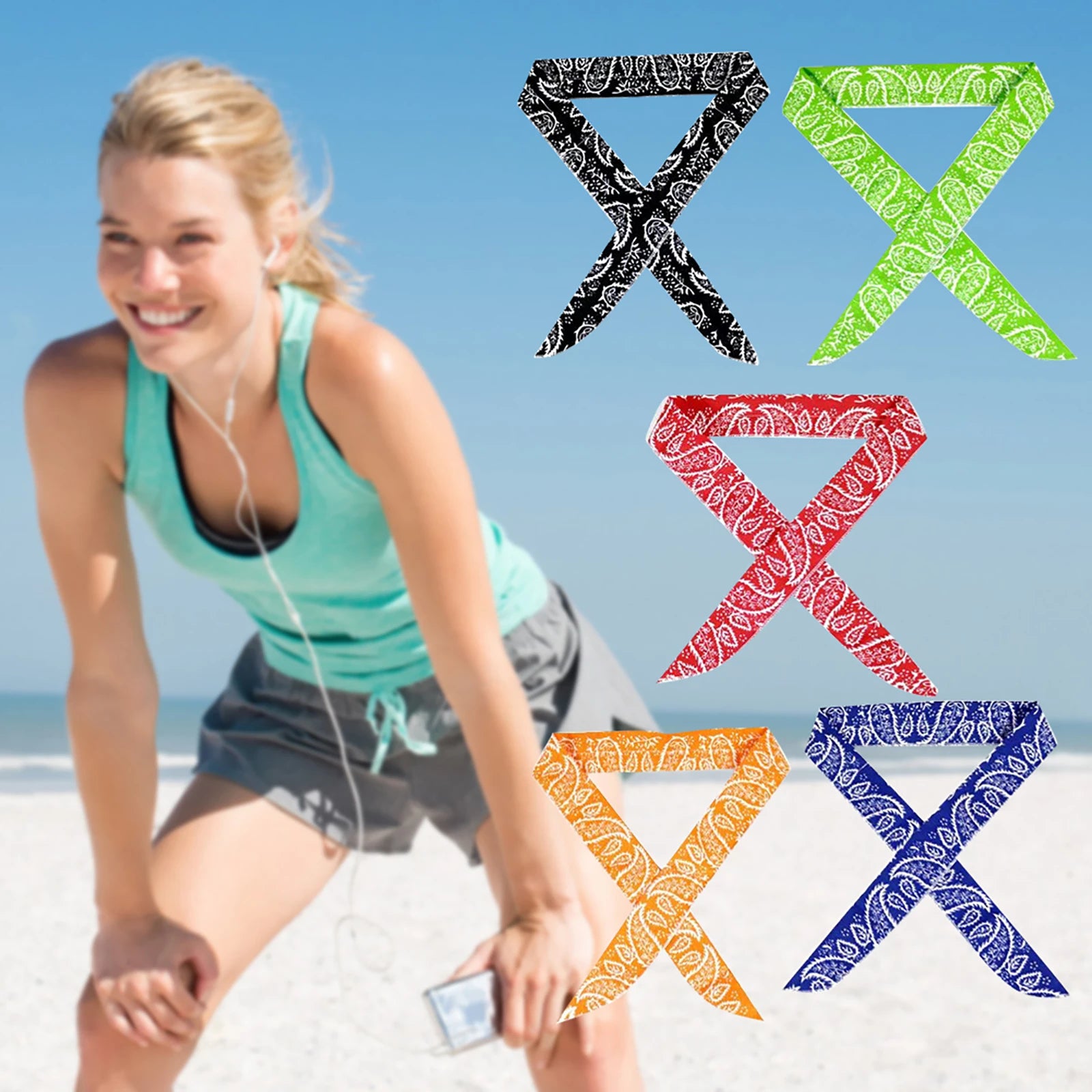 Cooling Neck Wrap, 5 Pack